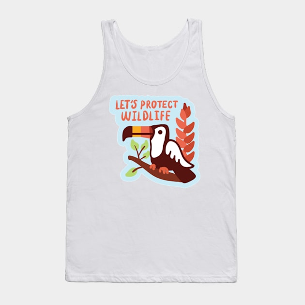 Let's protect Wildlife Tank Top by love.world.animals